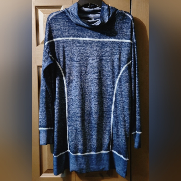 (NWOT) MTA SPORT Womens Medium Cowl Neck Active Wear Pullover - Picture 1 of 3